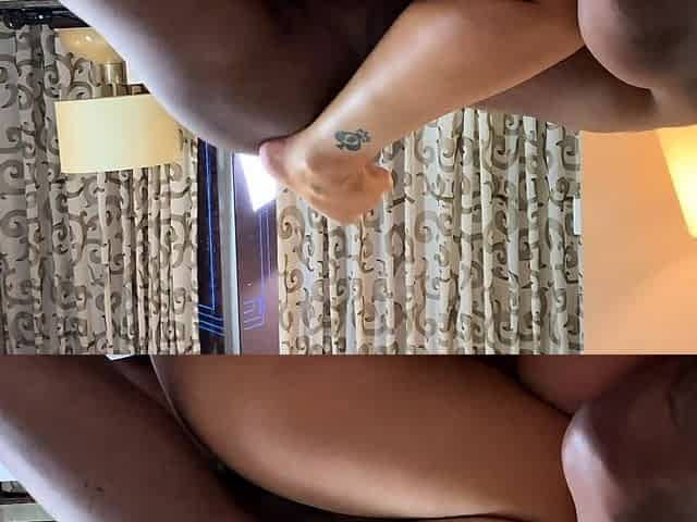Sexy ass amateur blonde milf fucks black interracial