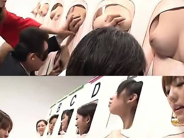 Asian at a glory hole