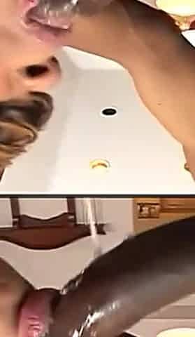 Amazing Black Pussy Hard Banged by a Big Black Cock