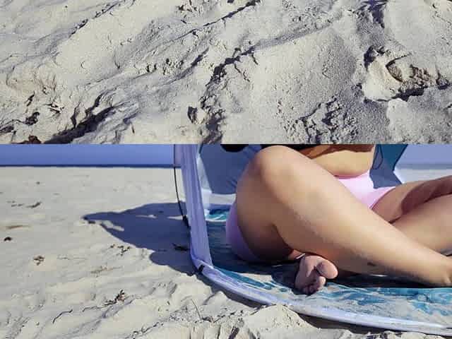 First Time on the Beach - Chubby MILF Masturbating Outdoors