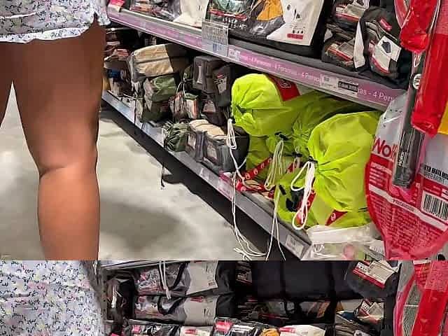 Nudity and masturbation in a public shopping mall whilst shopping