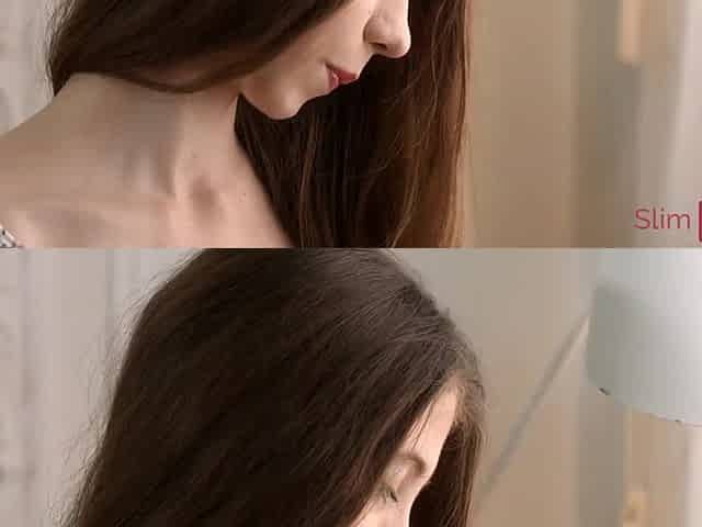 Slender brunette hair gets unfathomable anal