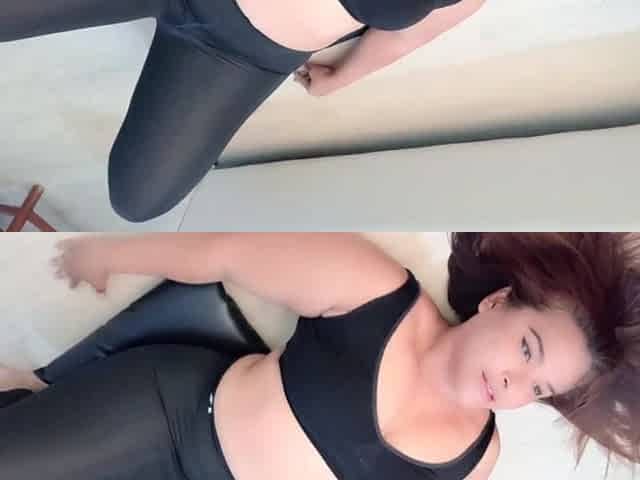 Morning Routine: Bulky Gina in Leggings Causes a Tremendous Doggy Style Bang