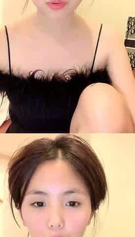 Japanese teen an himeno in black lingerie