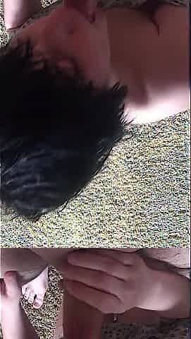 Kitten gets facial whilst in super short sundress.