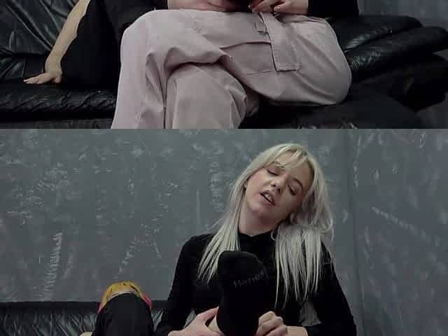 Sexy Asian and a Beautiful Blonde Love Licking One Another's Feet