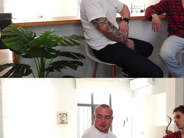 When the Parents Are Not at Home, Two Horny Guys Have Threesome Sex with Their Hot Stepsister!