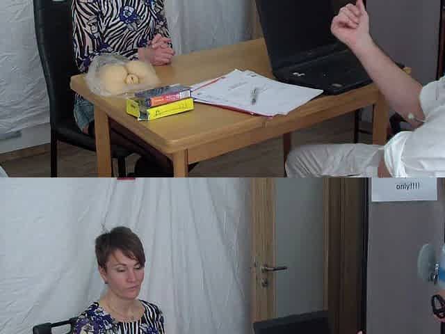 Complete raunchy medical investigation of a youthful hot woman - part 1