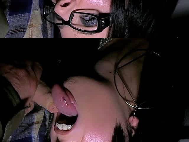 Brunette amateur blowjob and cock riding to earn some cash