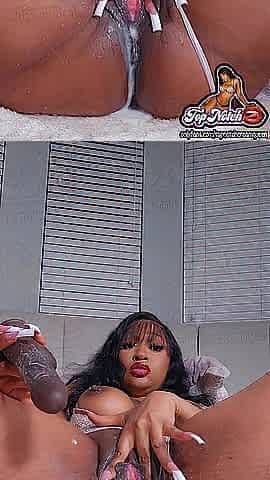 Black widens creamy vagina and talk indecent ????