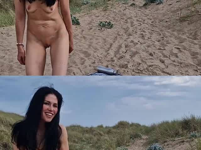 Gaping Pussy At The Beach