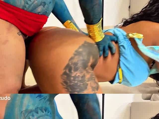 Voluptuous beauty delivers intense hardcore blowjob with massive throbbing cock
