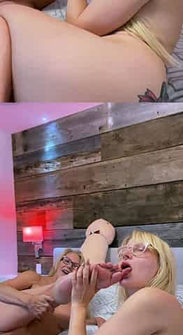 Lesbian foot fetish trio