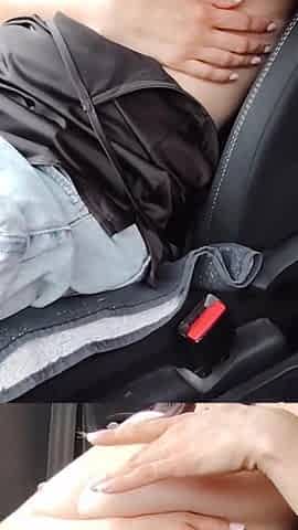 Masturbating in a Car. Real Female Orgasm. Full. Ep 22614