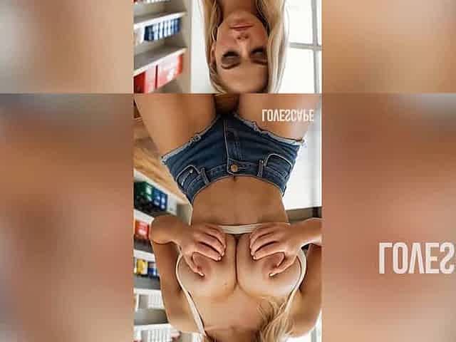 horny shopper fucks grocery store worker right in the aisle