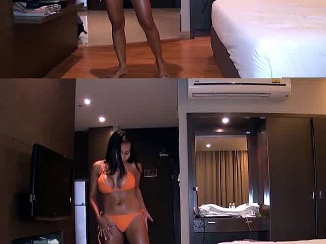 Huge boobs Thai MILF wife hotel fuck POV