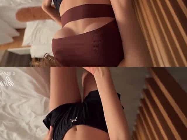 Consummate boobs and butt hot brunette hair creampied POV
