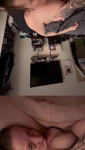 POV ardent oral-job and ball slapping - Hawt thick golden-haired - Consummate large bazookas