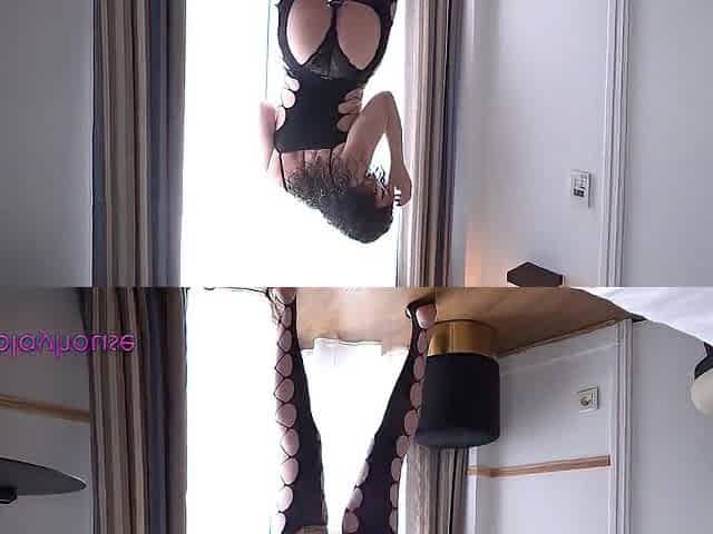 Lunch Time TS Anal Creampie