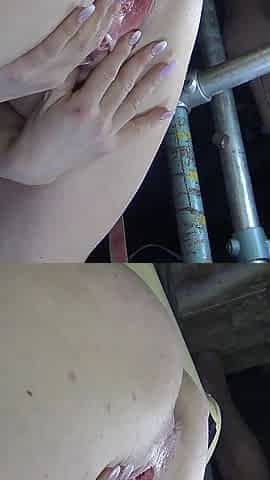 Labia Spreading Close up 5