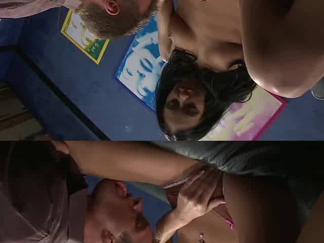 Stephanie Caine Rubs Her Love button To Cum On His Plump Dong