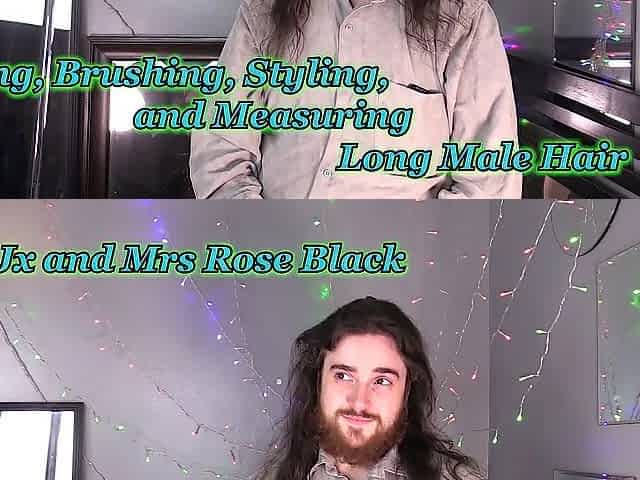Drying, Brushing, Styling, and Measuring Lengthy Hunk Hair PREVIEW