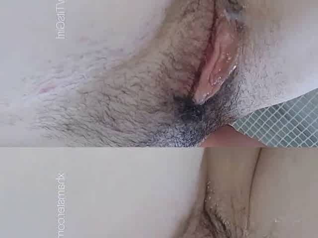 Mmmm messy grool hairy meaty SEXY pussy