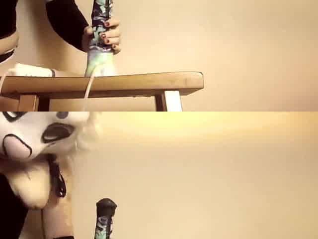Riding A Bad Dragon Chance Sex tool Creampie