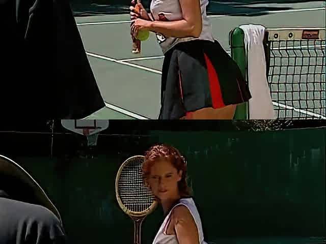 Sexy Slut On A Tennis Court Loves To Have Her Asshole Filled Up With Big Dick