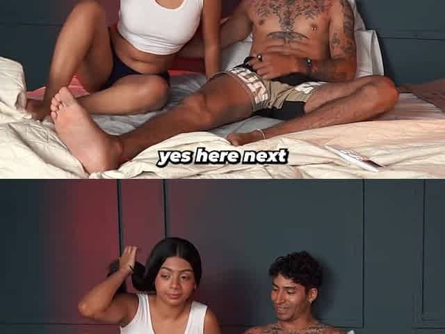 Hot latina chick's face melts as she gets her pussy slammed by her boyfriend in doggystyle and missionary positions
