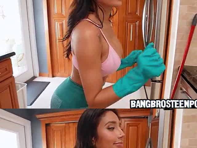 My Hawt Maid Friend Cleans Bare & Bangs Hard
