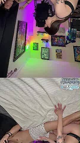 Step-sis secretly sucks me in the midst of the night