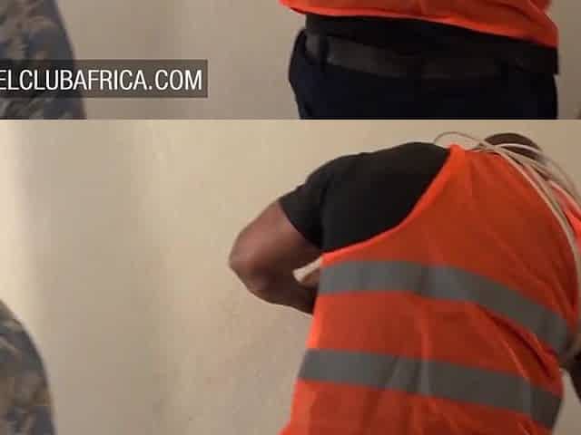 Curvy black housewife seduces the handyman