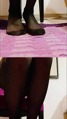 Sexy Stockings Hot Legs My Pussy and My