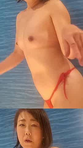 A Mature Woman in a Bikini