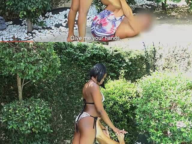 Huge Tits Ebony Babe Pussy Rammed Rough