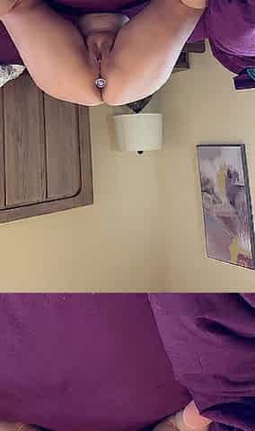 Wife surprised spouse with a buttplug in her booty. Juice large butt.