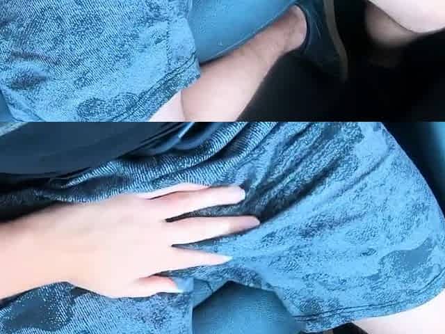 Naked Driving Leads to Quick Car Sex with Busty Czech Teen