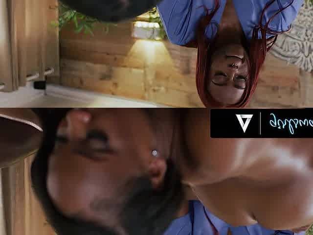 Black Chicks Have three-Way During Massage