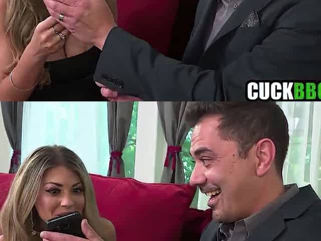 Hawt Wife Gets Anniversary Present From Cuckold Hubby