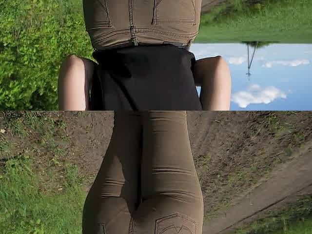 Hawt mother I'd like to fuck Walks Outdoors And Teases Cute Panty Lines