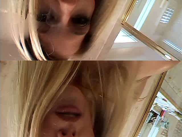 Blonde Babe Sucks and Rides a Big Cock