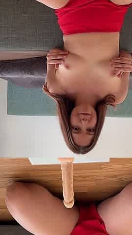 Redhead Girlfriend Gives You Pantyhose Footjob Will You Cum on Her Feet