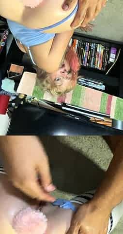 Enormous chested Blonde doggystyle hardcore ramming