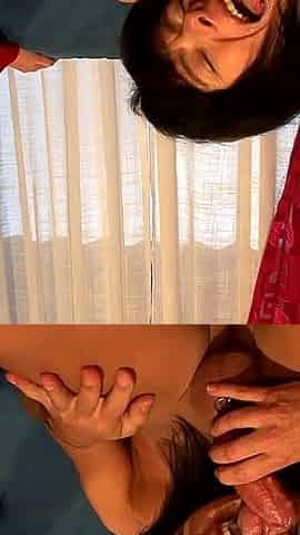 Sex Nanny MILF Threesome with Pierced Pussy Ride