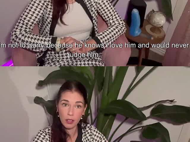 French Pegging I Answer His Questions Then I Fuck His Ass with My Strap-on