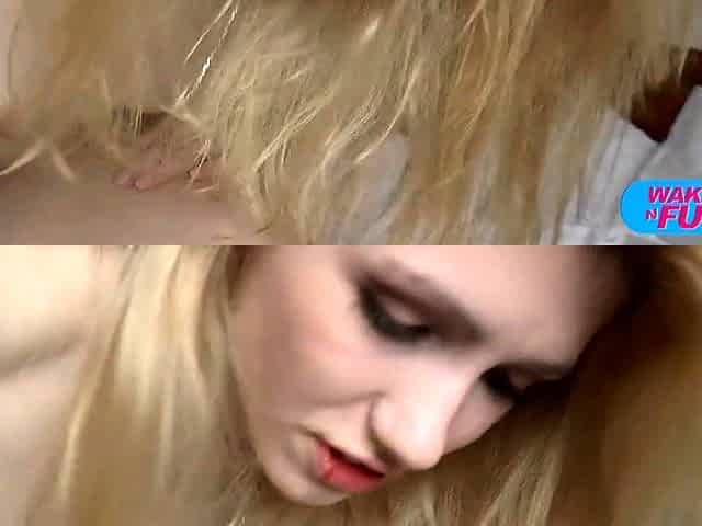 Magdalenas ride in the bathroom Anal Blonde Blowjob Cumshot