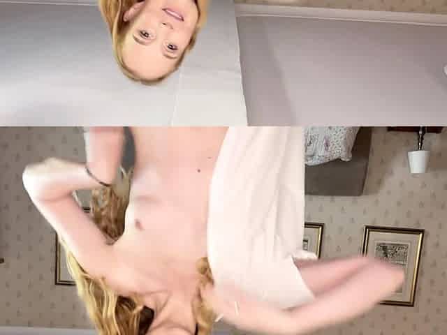 Blonde big titted amateur milf banged