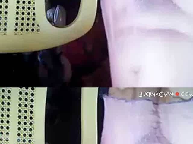 Asian MILF Teases on Webcam in Panties