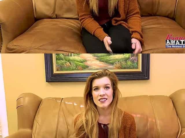 Lusty Ginger Keaton Finger Fucks Her Twat To Give A Deep BJ!